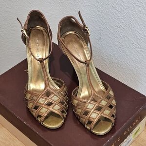 Antonio Melani Open-Toe T-Strap Sandal, GUC, Size 8M